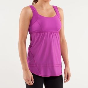 Lululemon Run: Chase Me Tank - Bright Fuchsia “Ultraviolet” Color